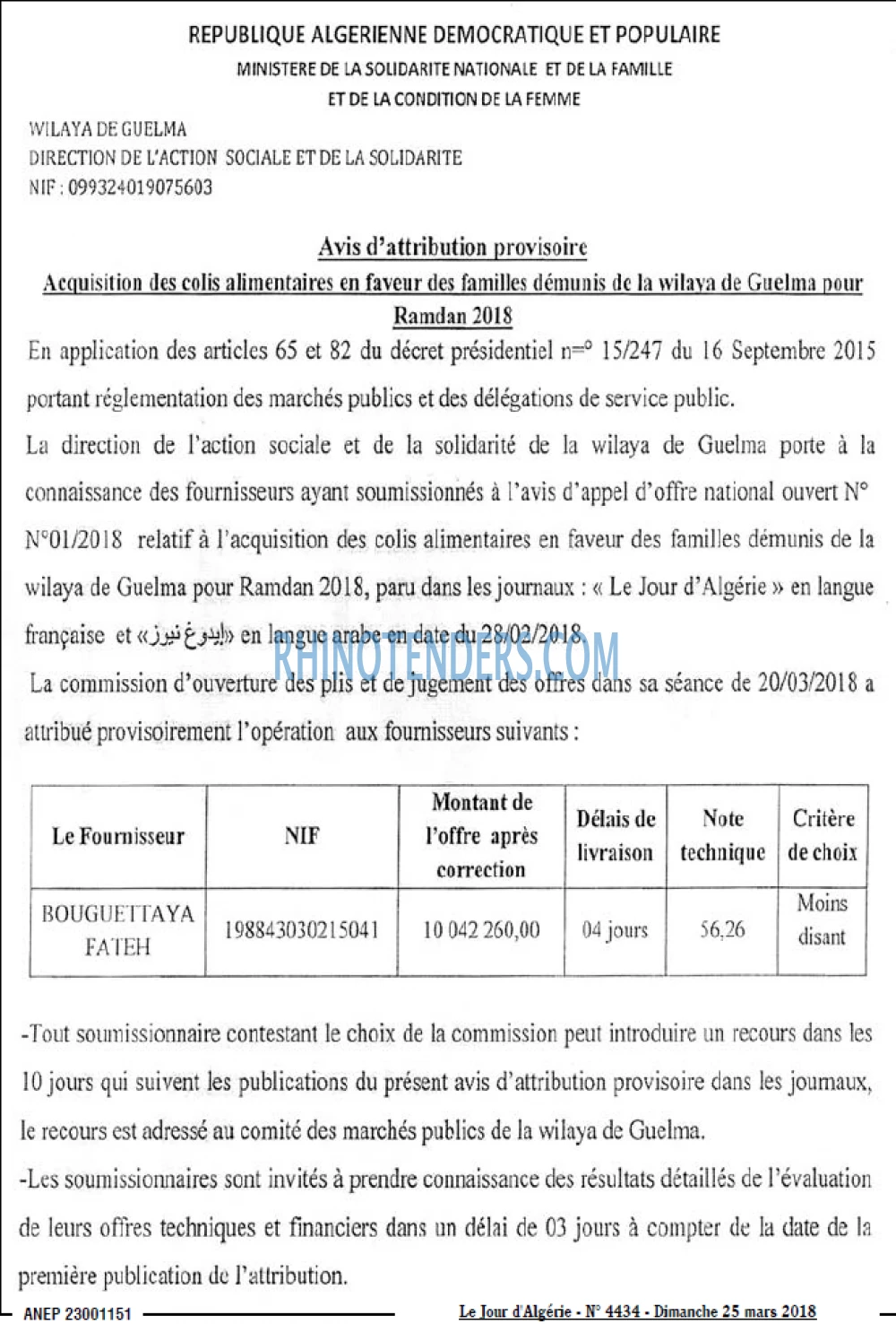 Le Jour d'Algérie