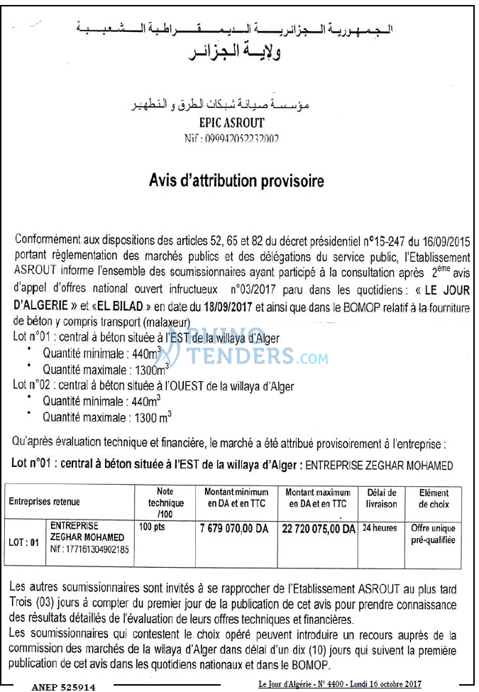 Le Jour d'Algérie