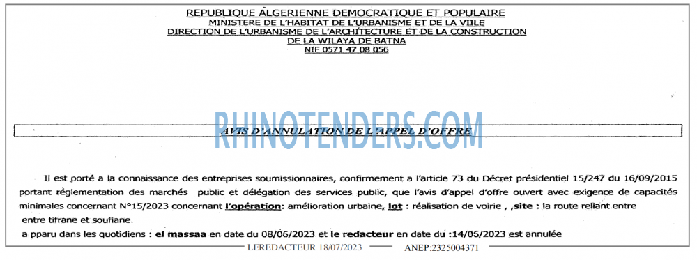 LE REDACTEUR