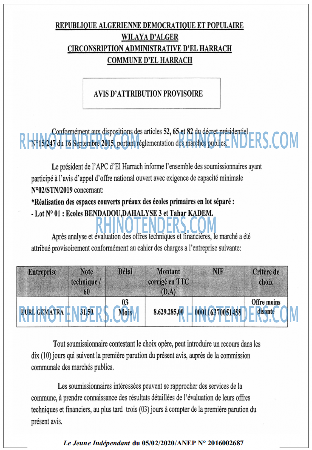 Jeune Independant