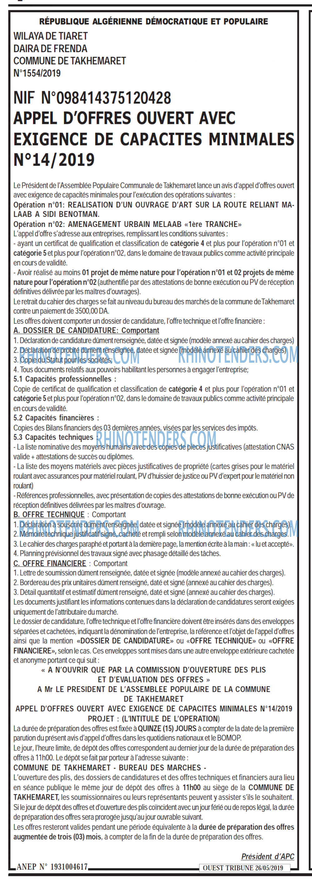 ouest TRIBUNE