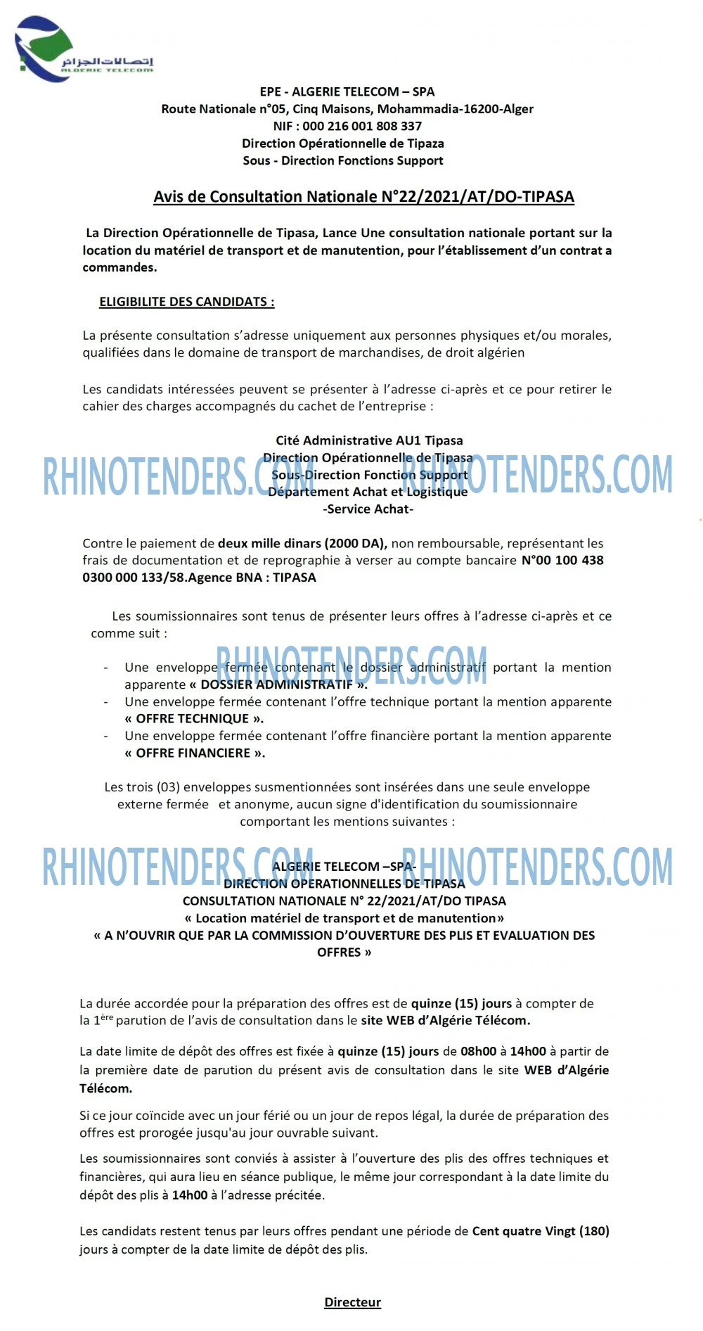 Rhinotenders