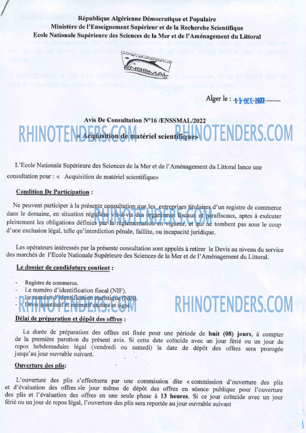 Rhinotenders