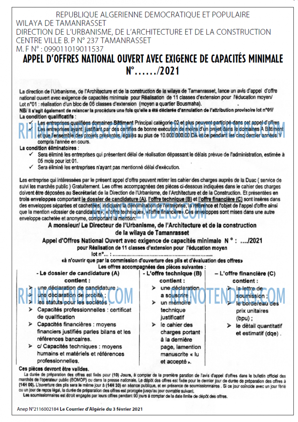 Le Courrier d'Algerie
