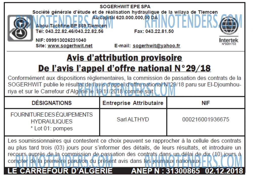 Le Carrefour d'Algérie