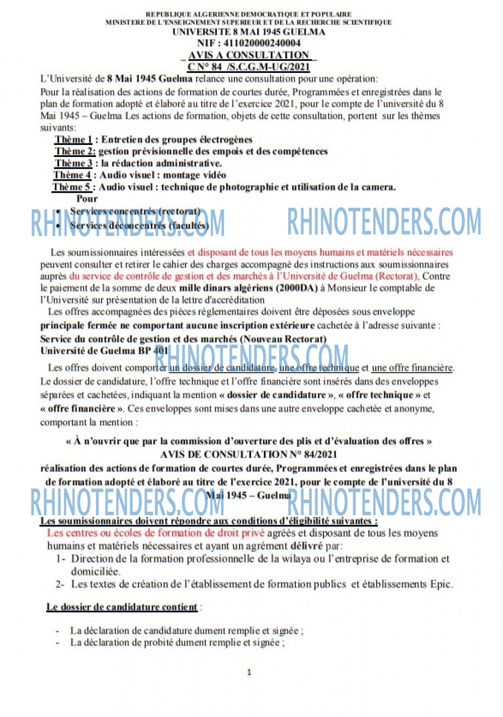 Rhinotenders