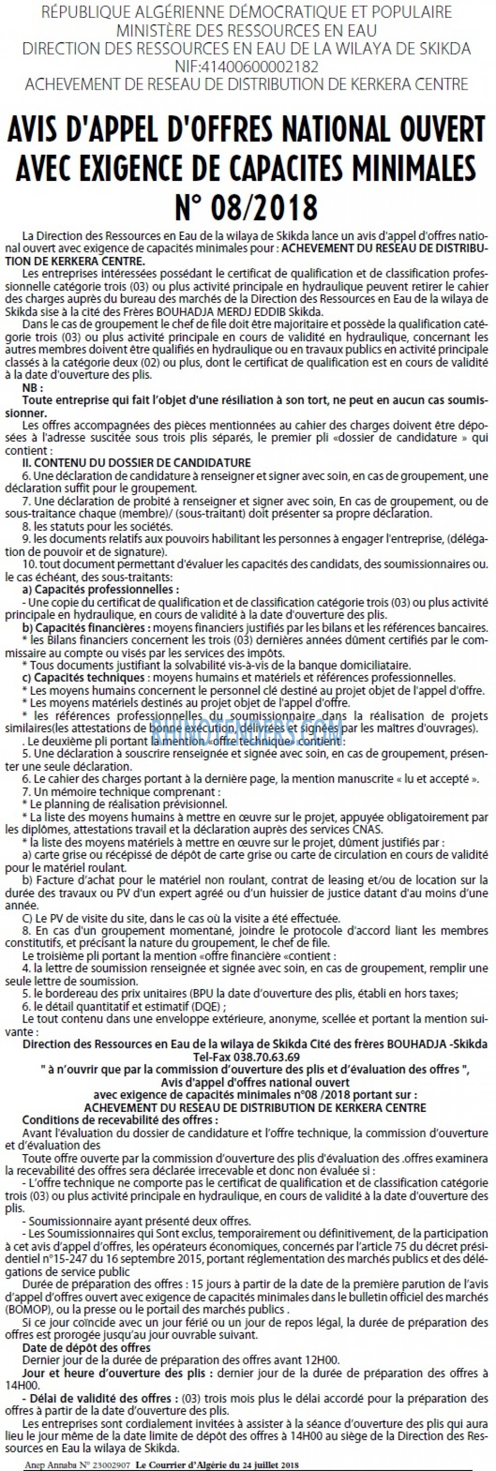 Le Courrier d'Algerie