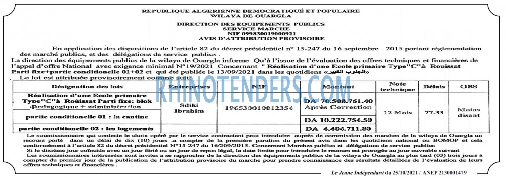 Jeune Independant