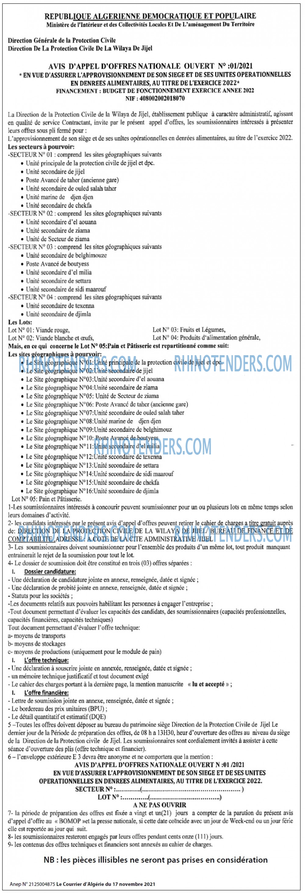 Le Courrier d'Algerie