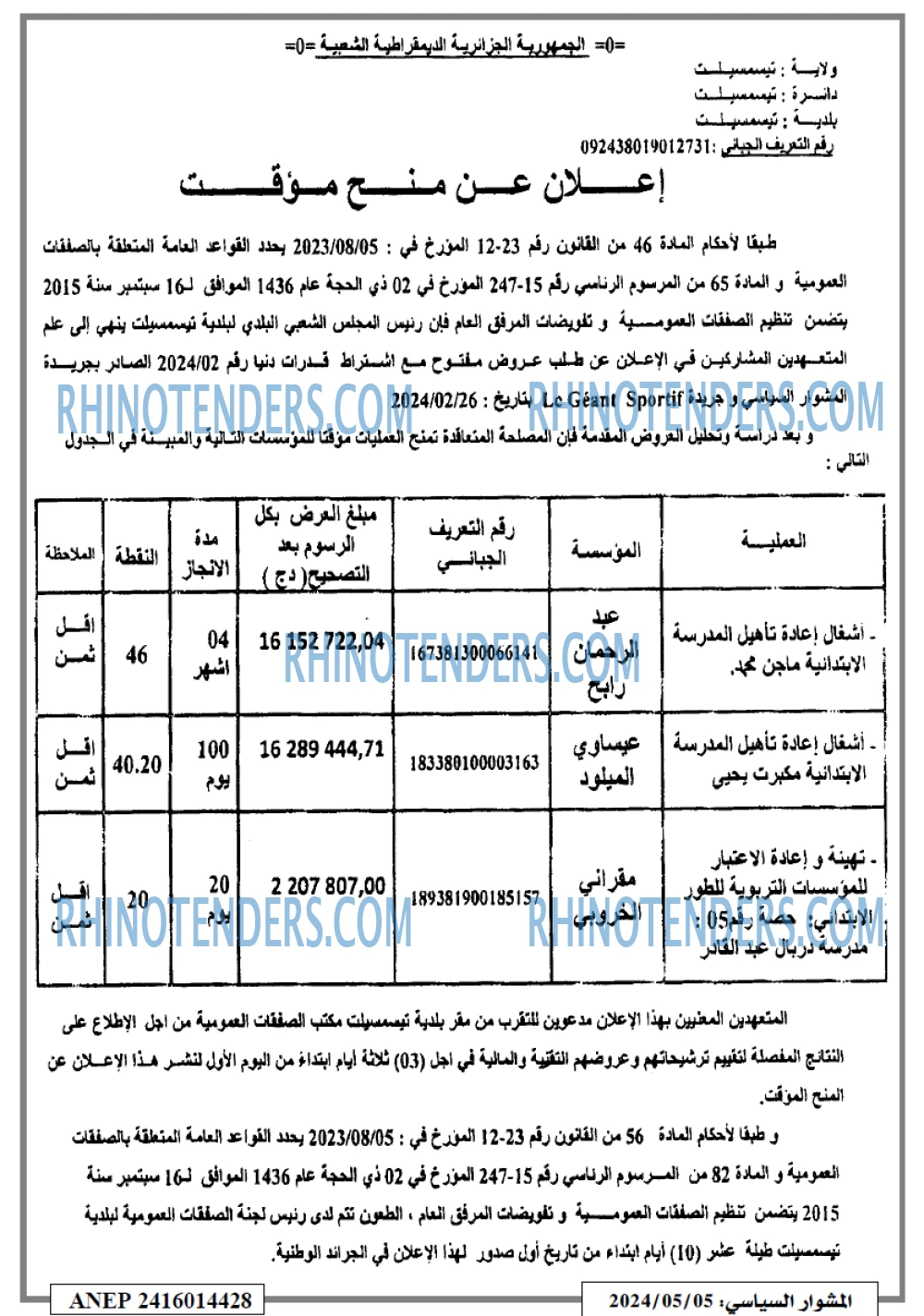 المشوار السياسي