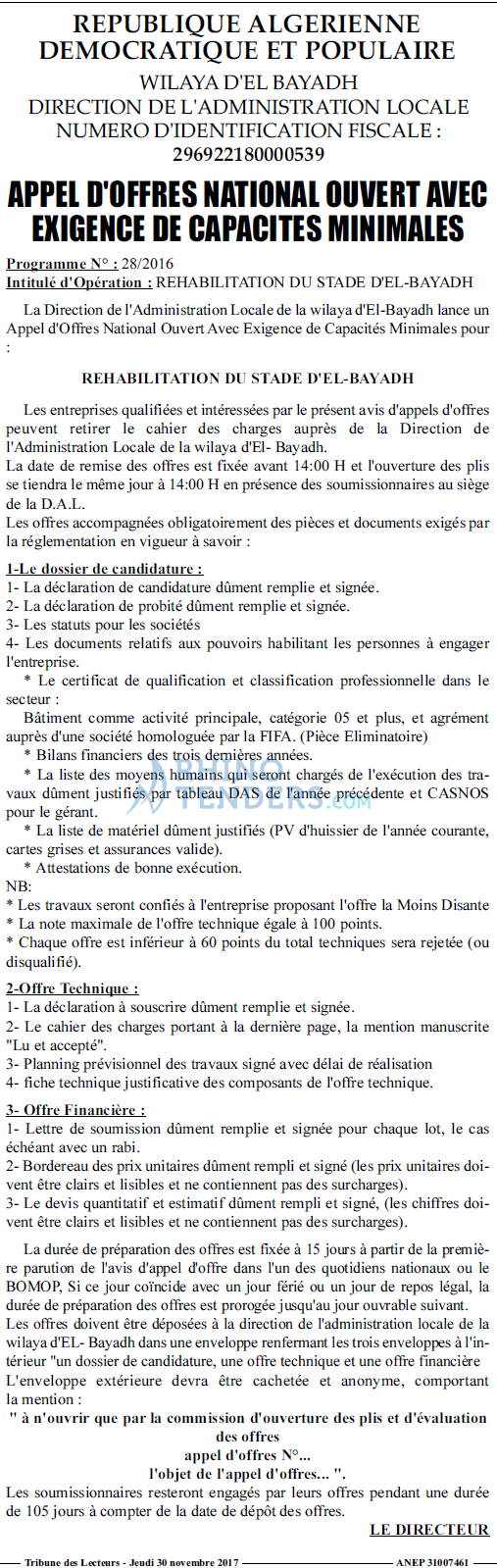 TRIBUNE DES LECTEURS