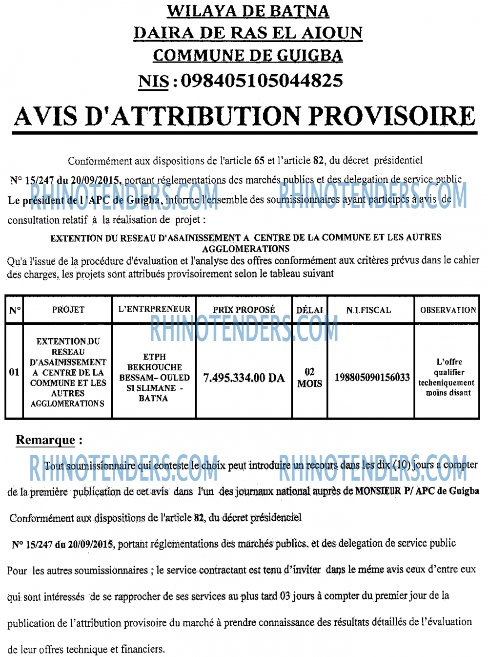 L'ECHO D'ALGERIE