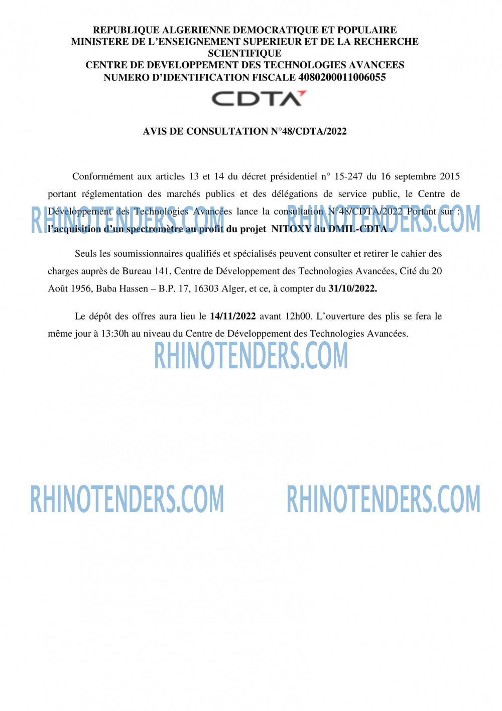 Rhinotenders