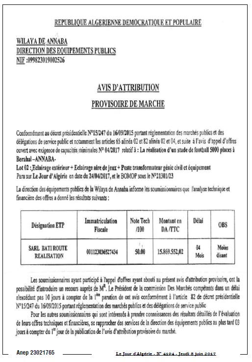 Le Jour d'Algérie