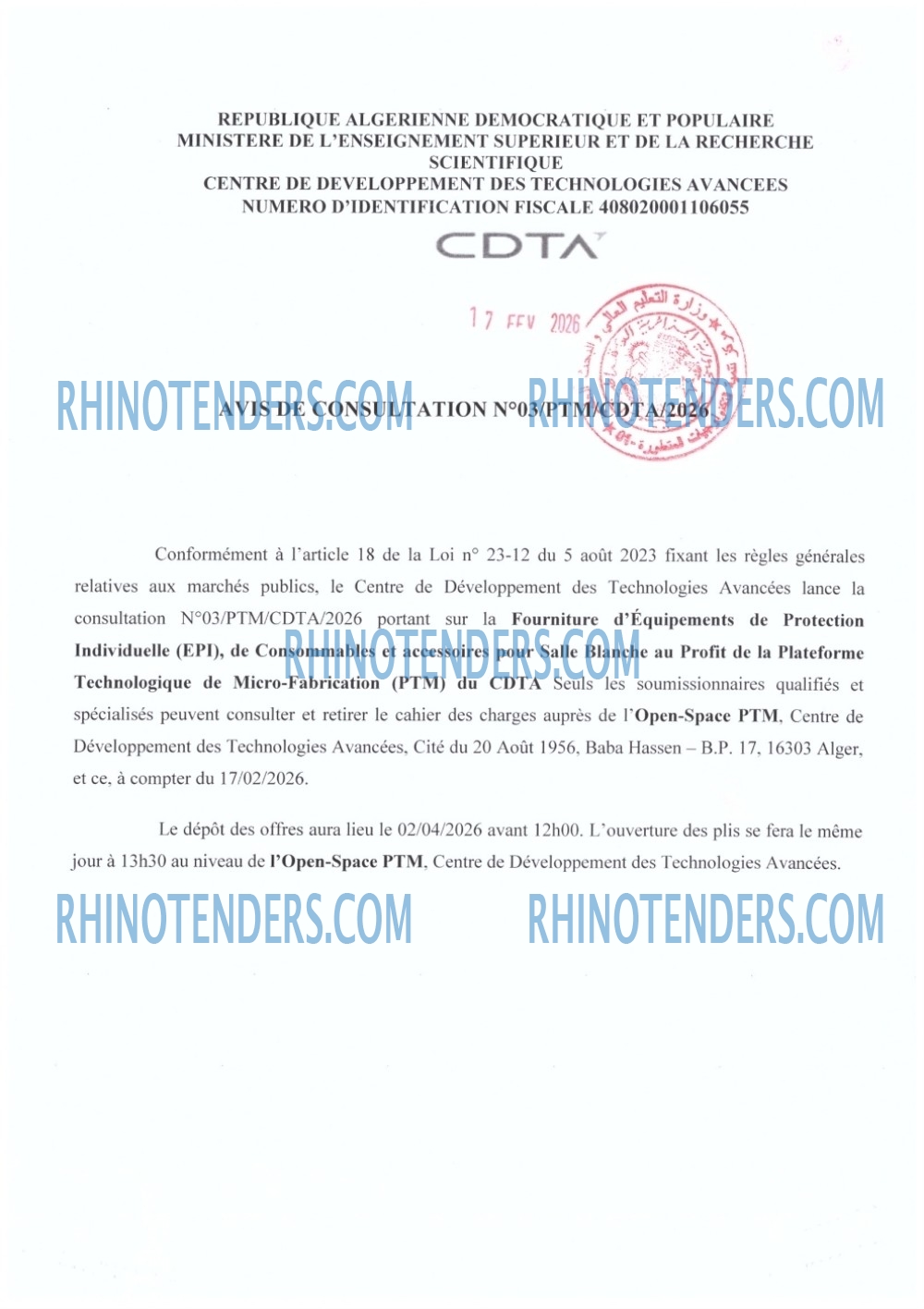 Rhinotenders