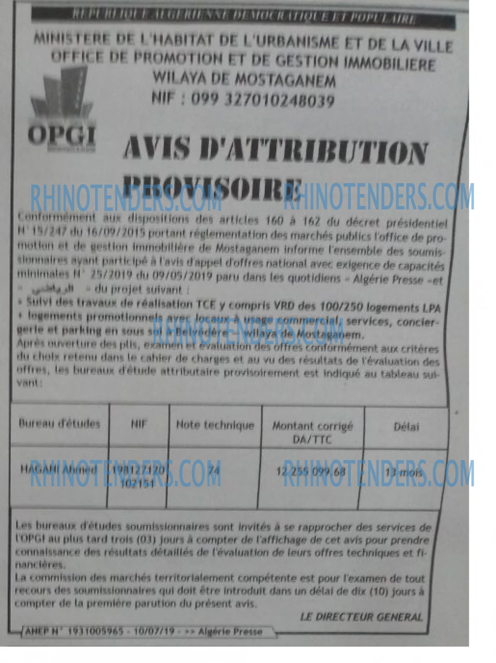 ALGERIE PRESSE