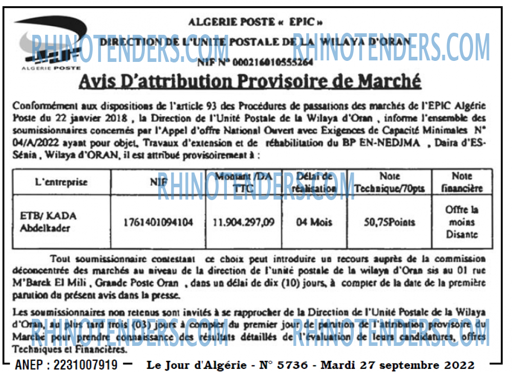 Le Jour d'Algérie