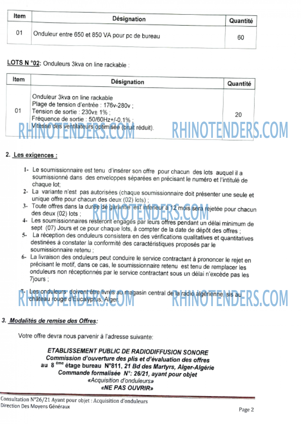 Rhinotenders