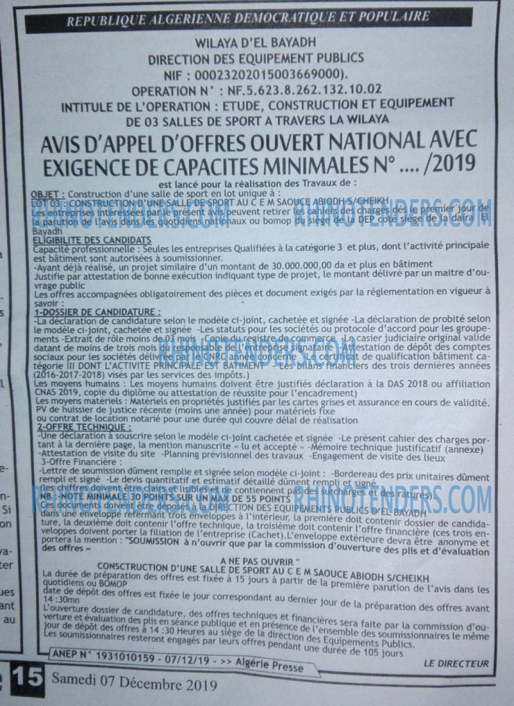 ALGERIE PRESSE