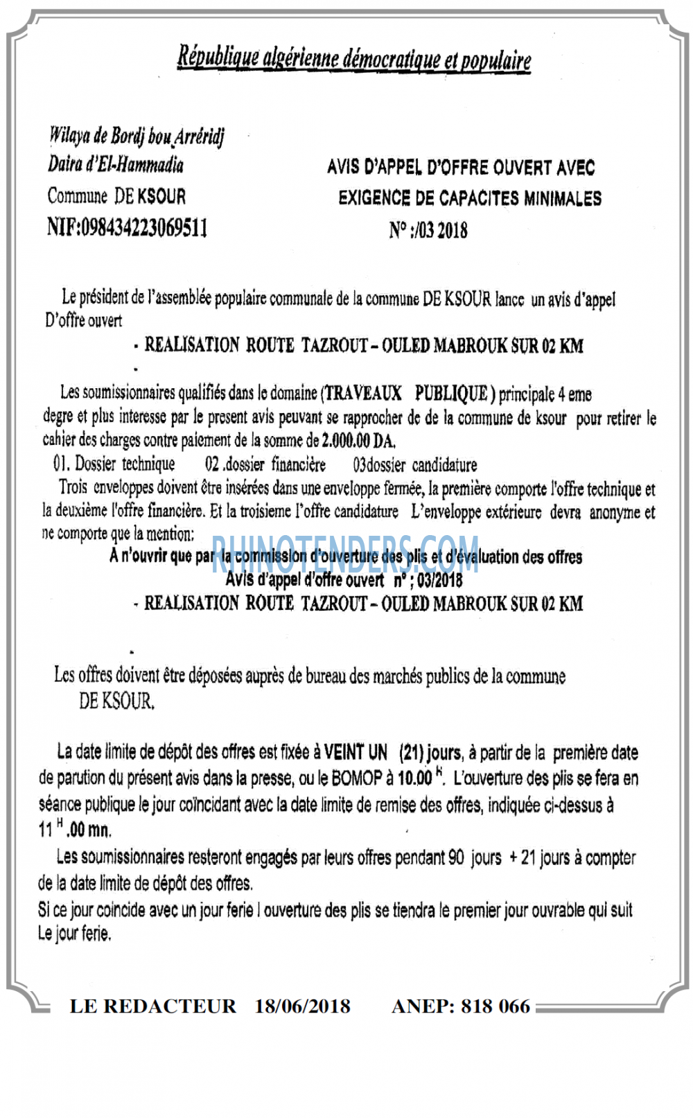 LE REDACTEUR