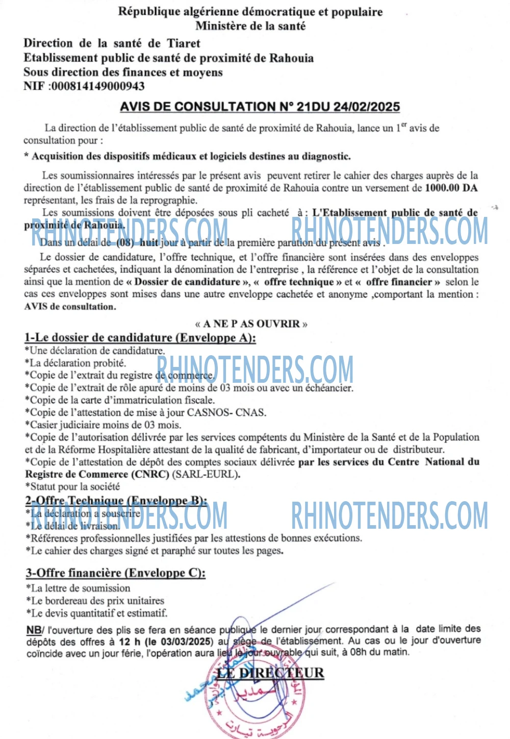 Rhinotenders