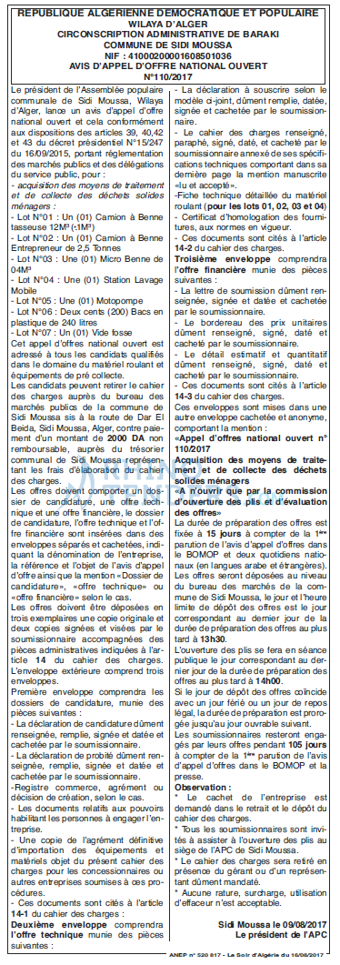 LE SOIR D'ALGERIE