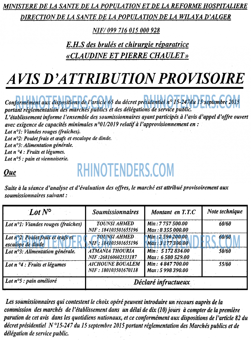 L'ECHO D'ALGERIE