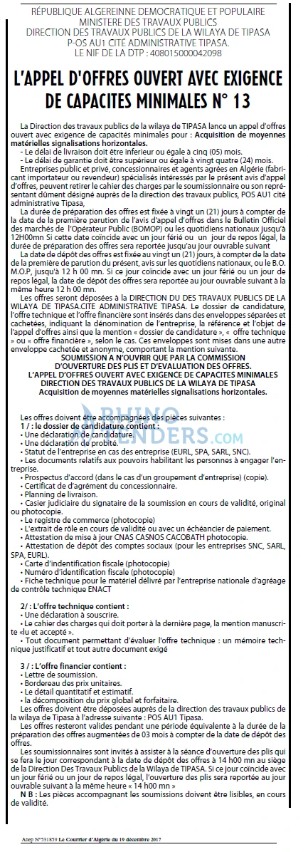 Le Courrier d'Algerie