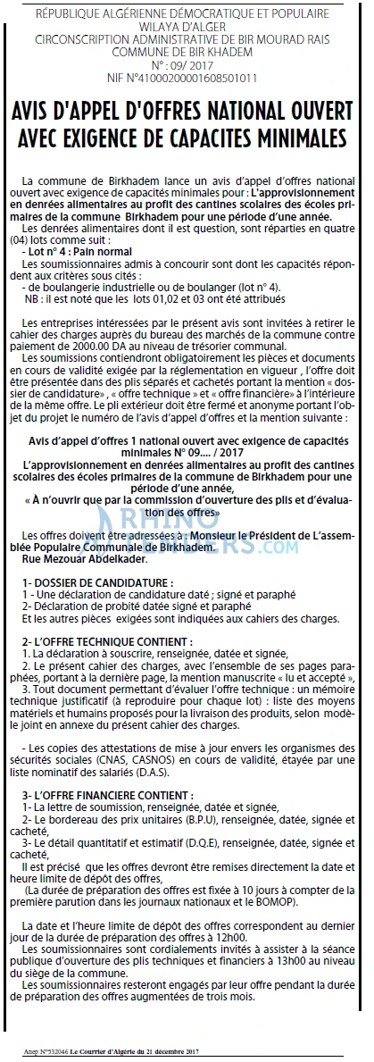 Le Courrier d'Algerie