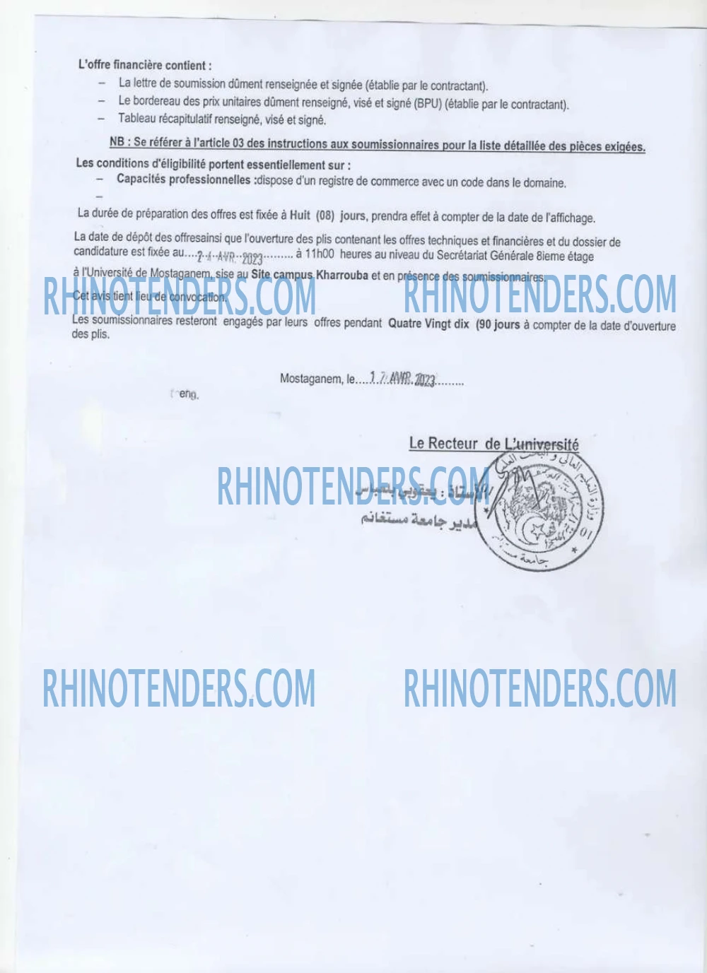 Rhinotenders