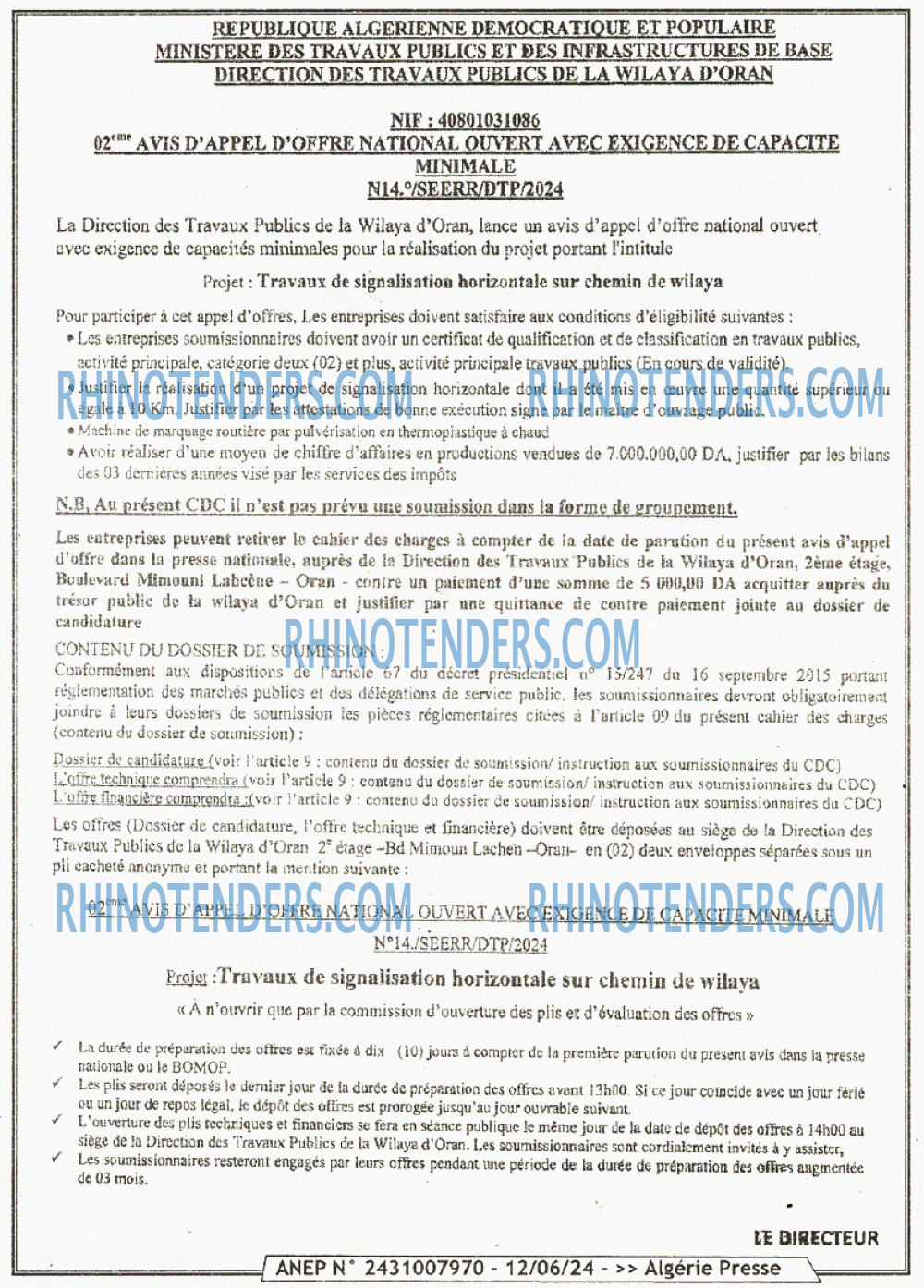 ALGERIE PRESSE
