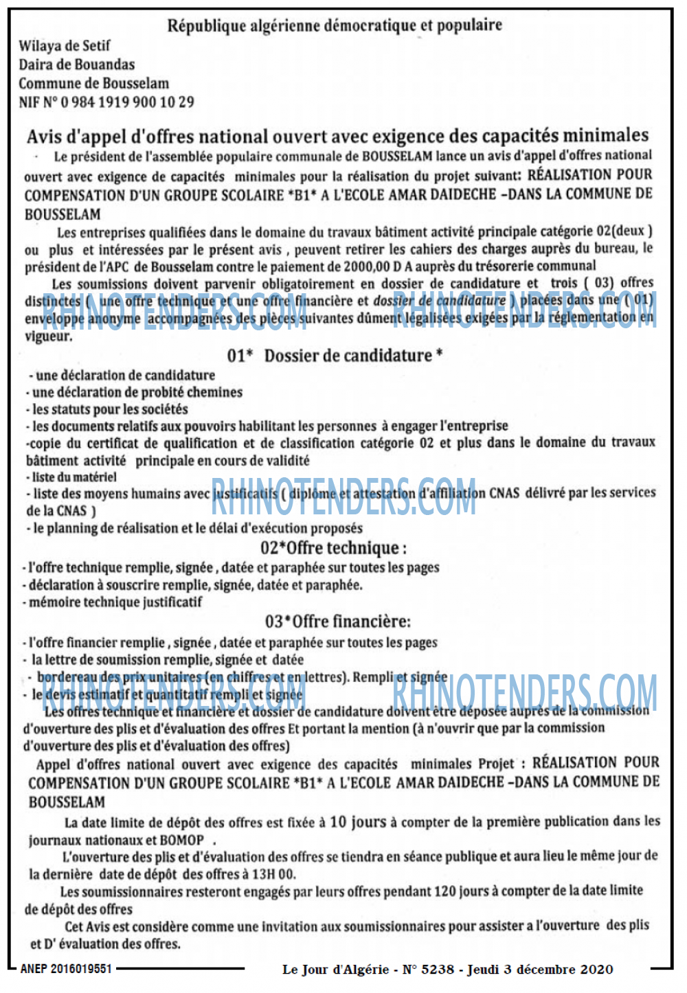 Le Jour d'Algérie