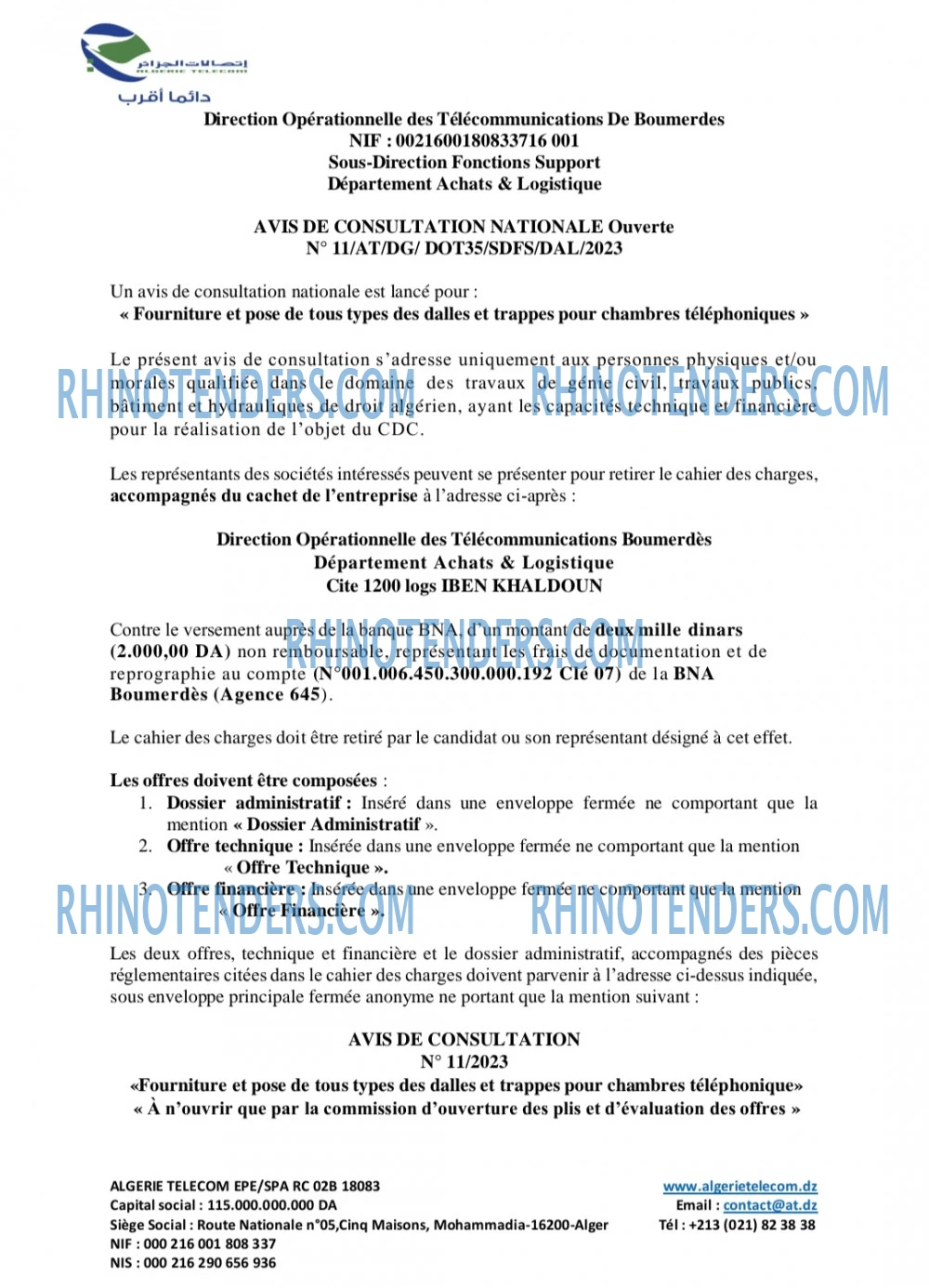 Rhinotenders