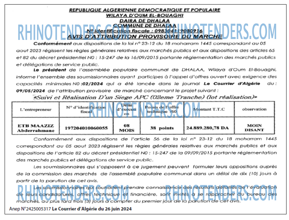 Le Courrier d'Algerie