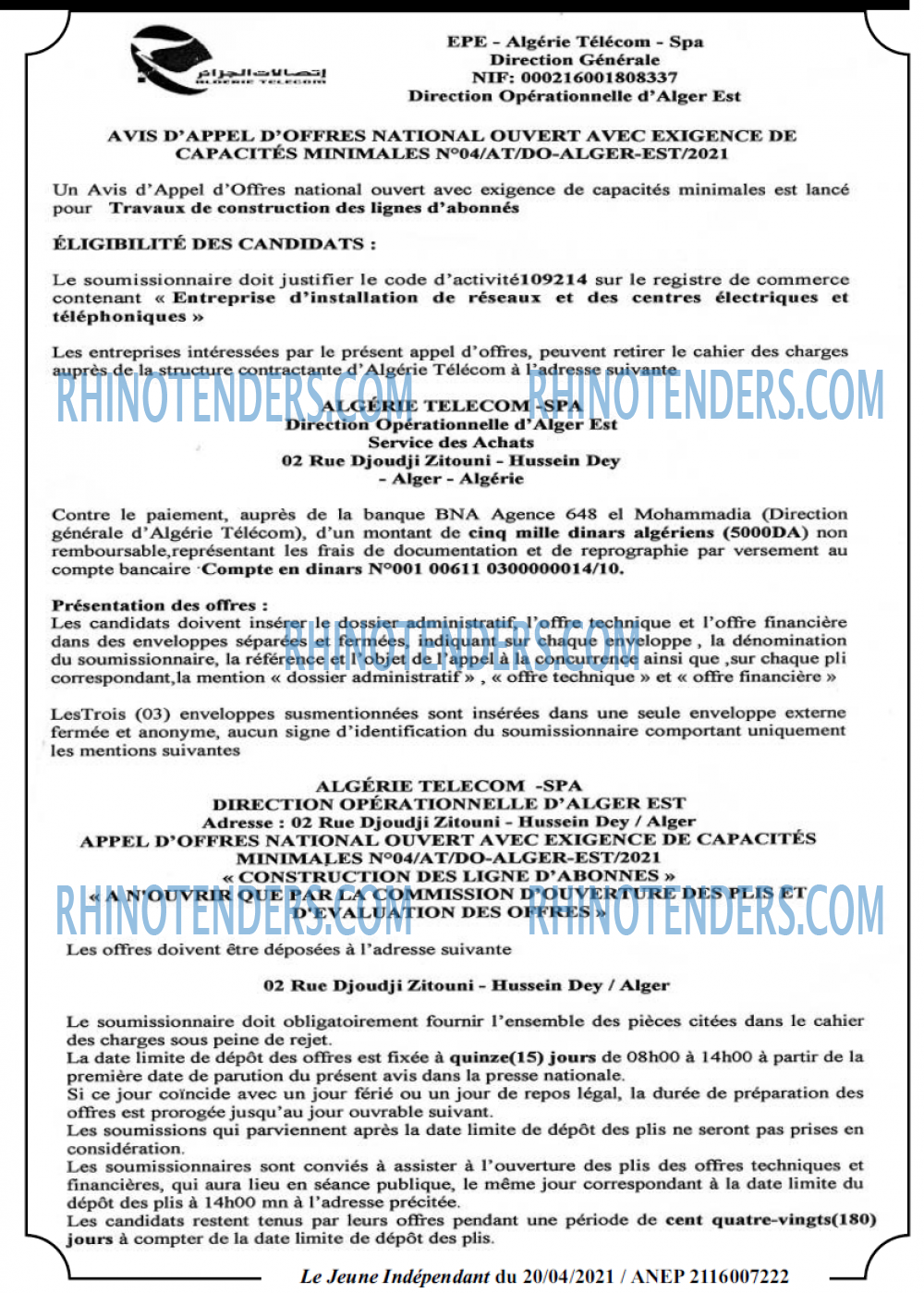 Jeune Independant