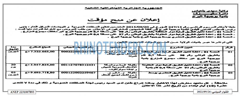 المشوار السياسي