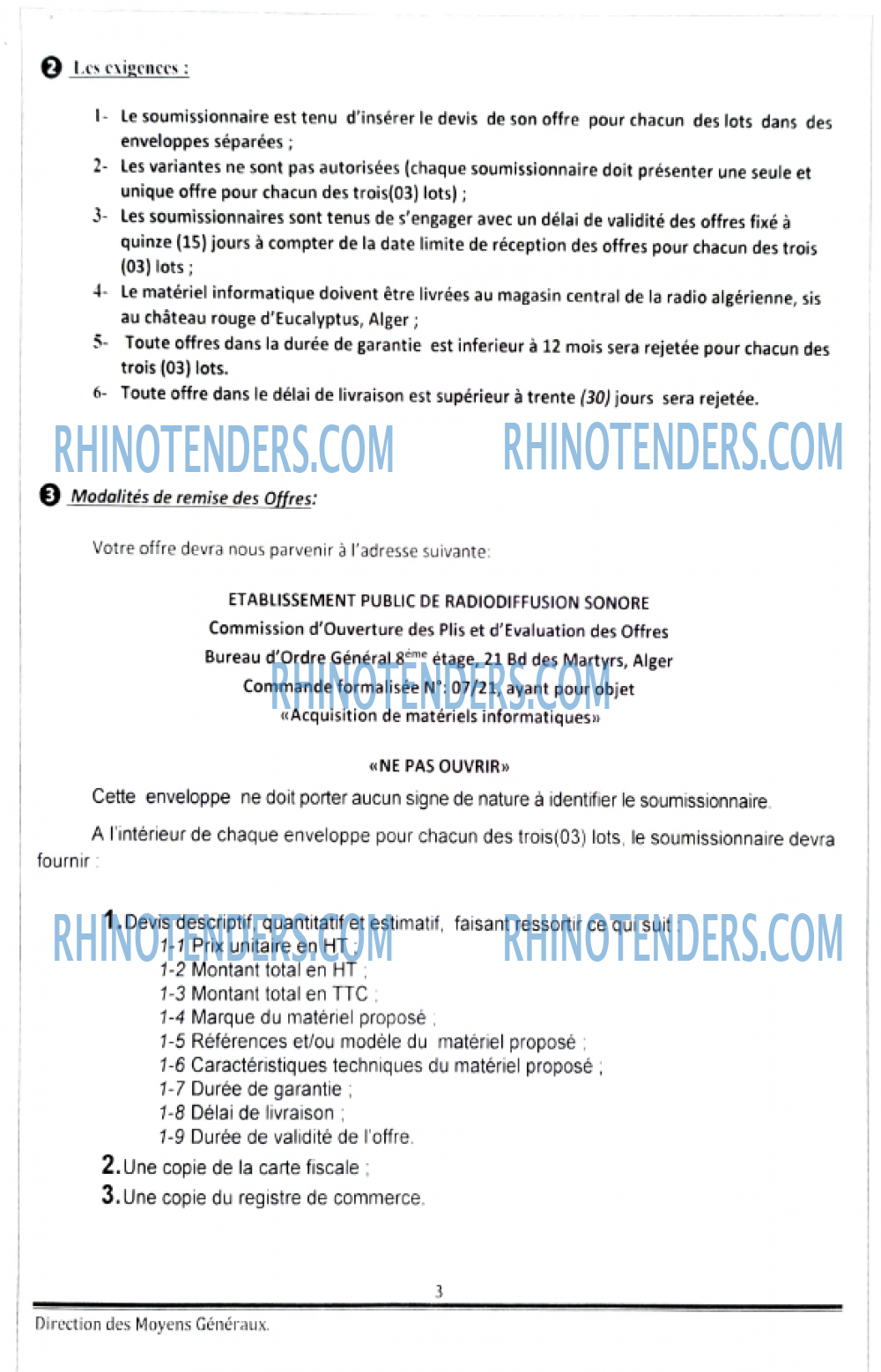Rhinotenders
