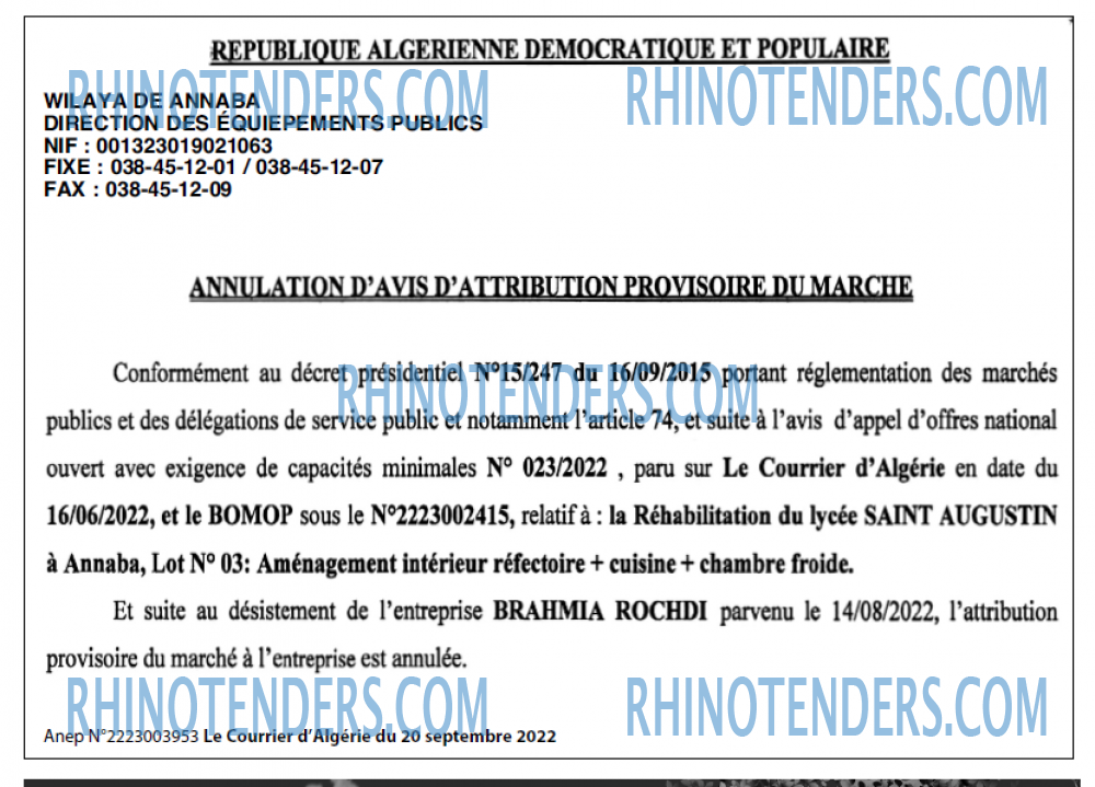 Le Courrier d'Algerie