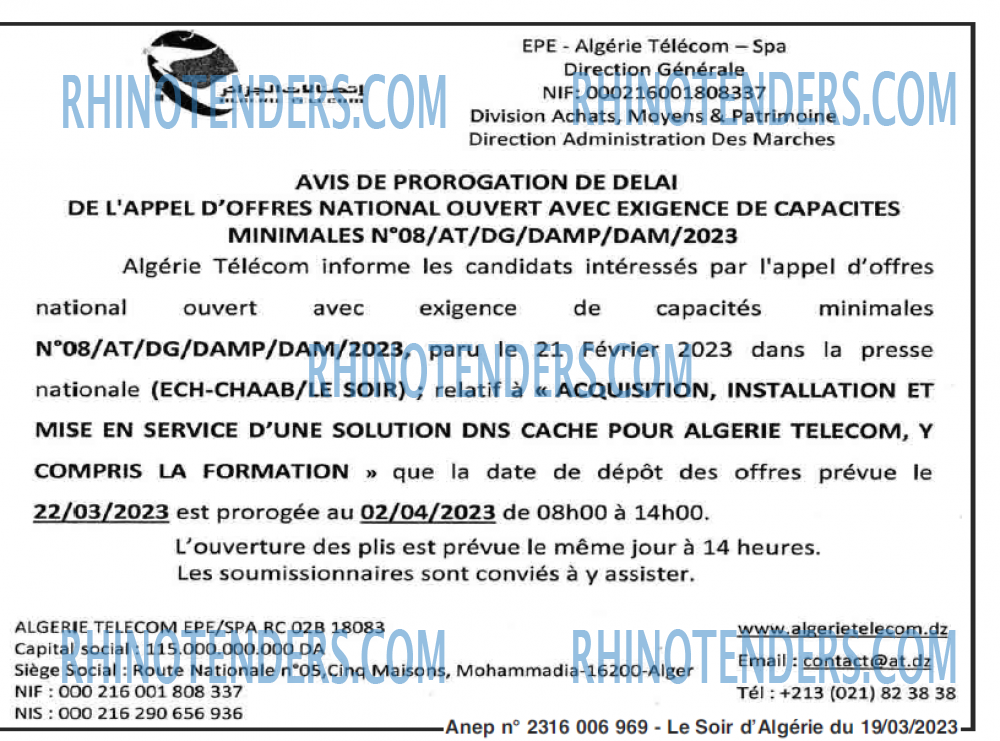 LE SOIR D'ALGERIE