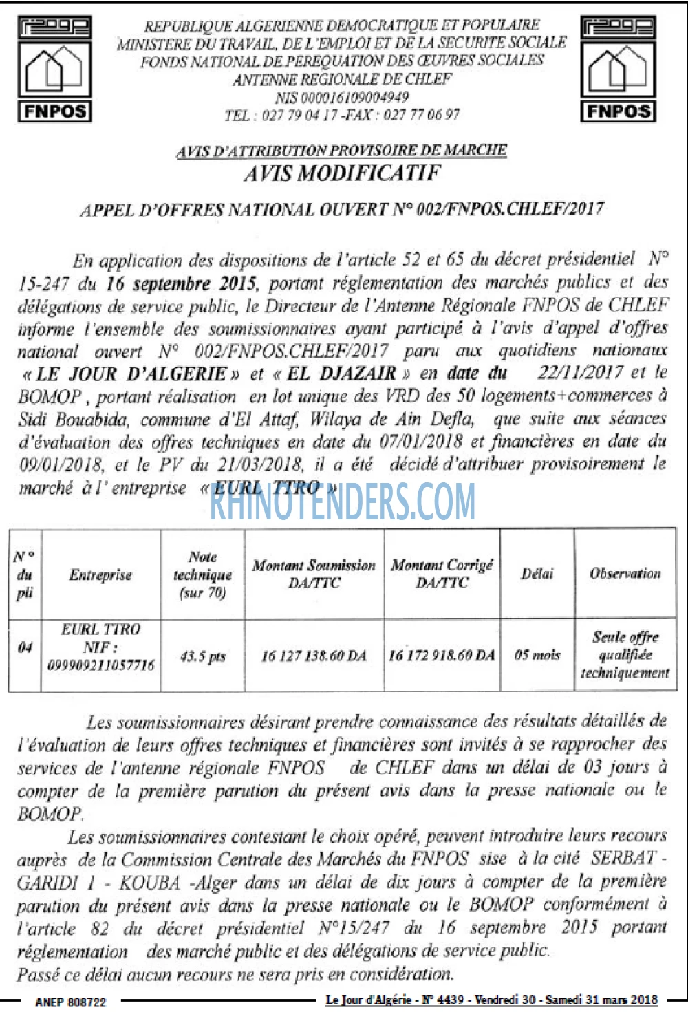 Le Jour d'Algérie