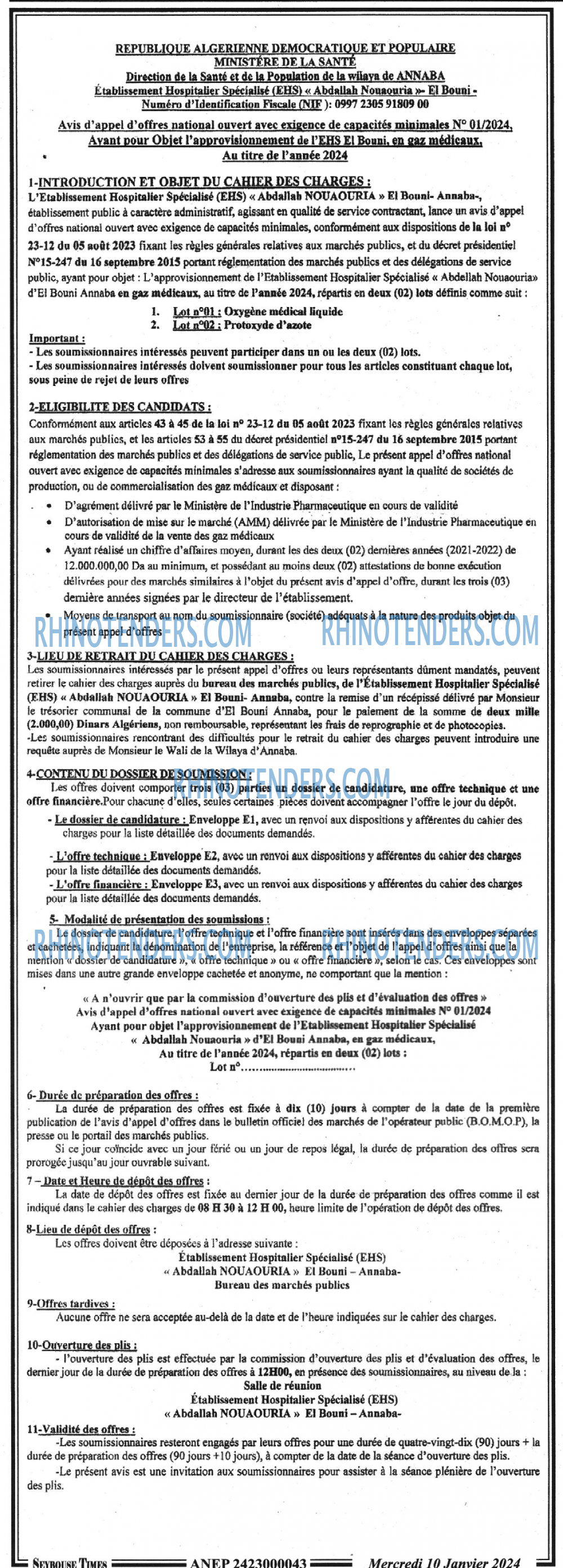 SEYBOUSSE TIMES