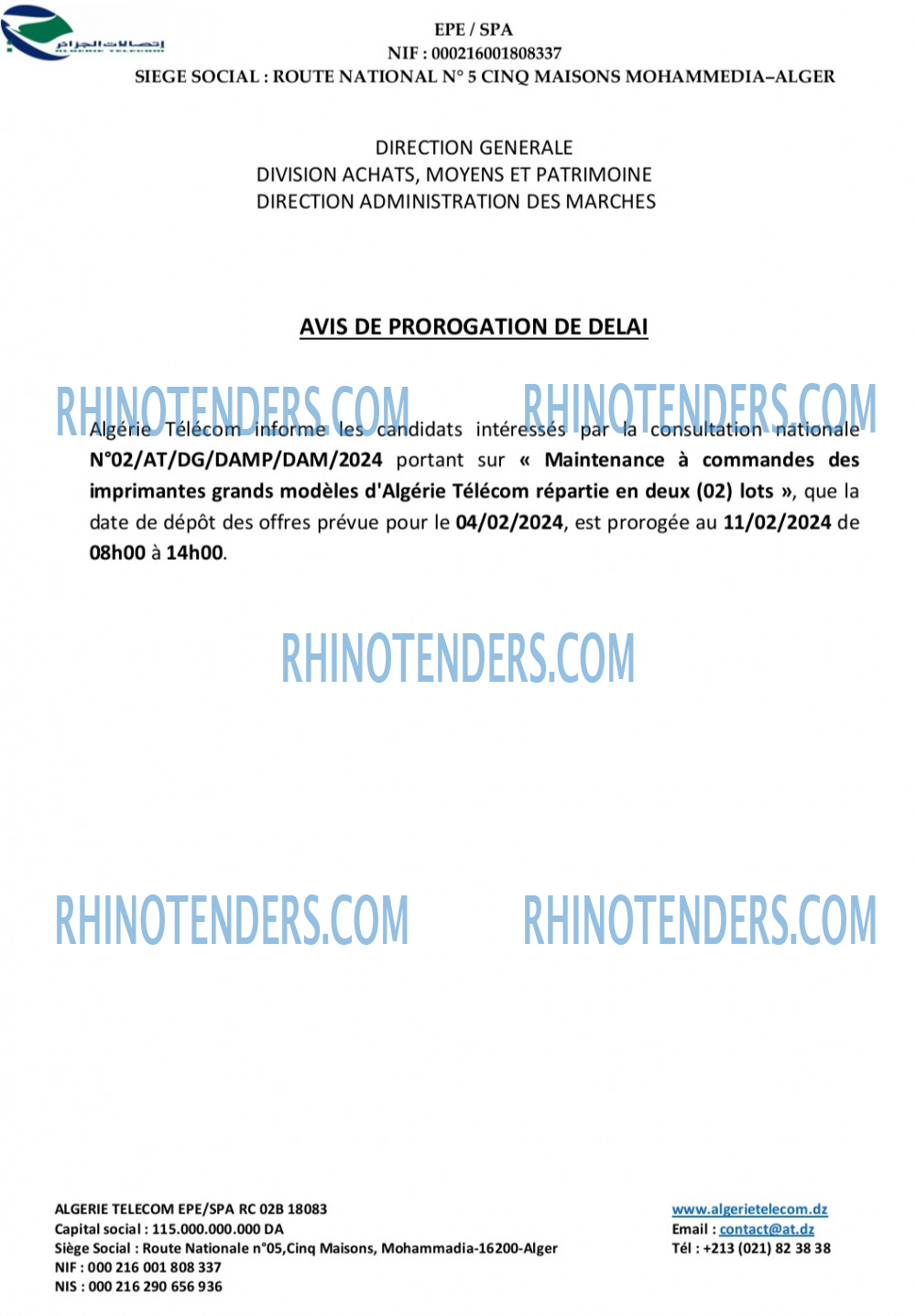 Rhinotenders