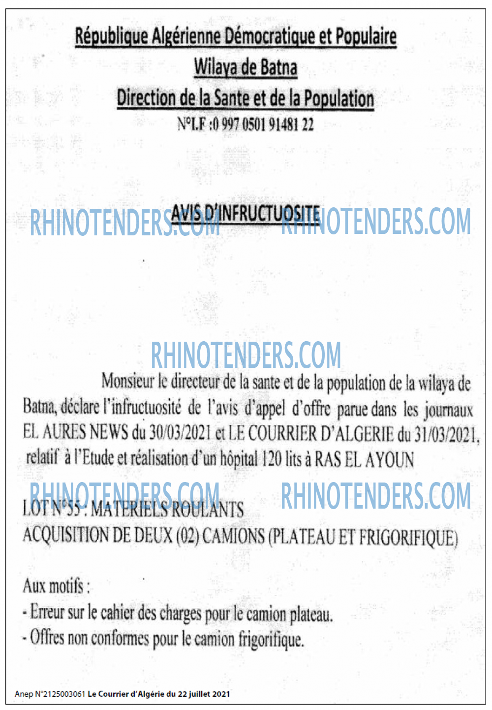 Le Courrier d'Algerie