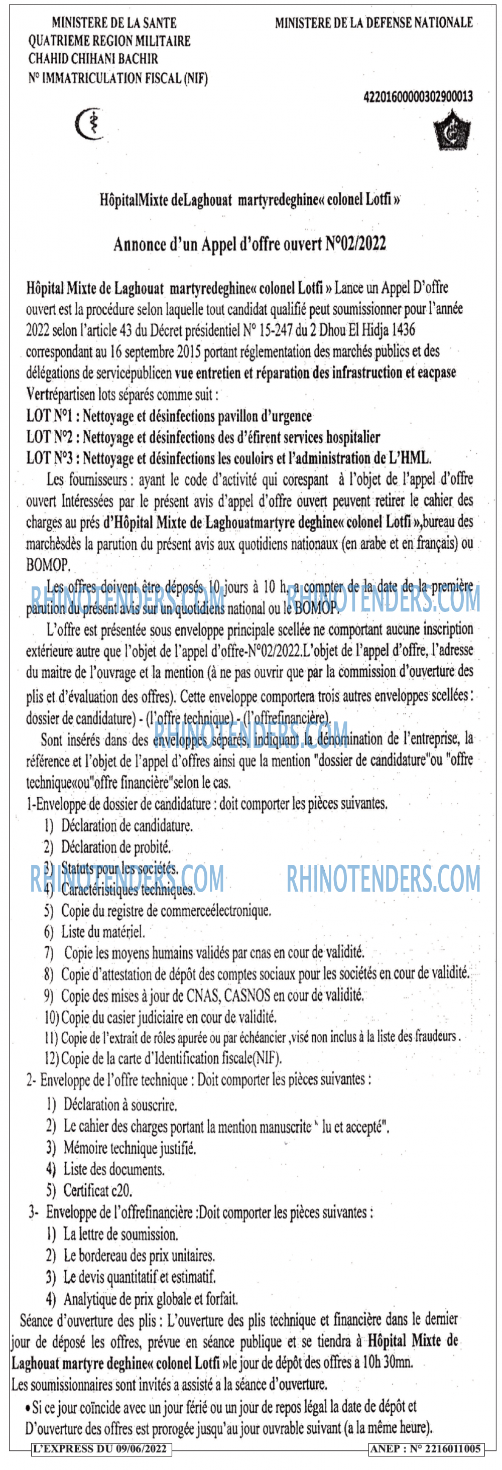 LE SOIR D'ALGERIE