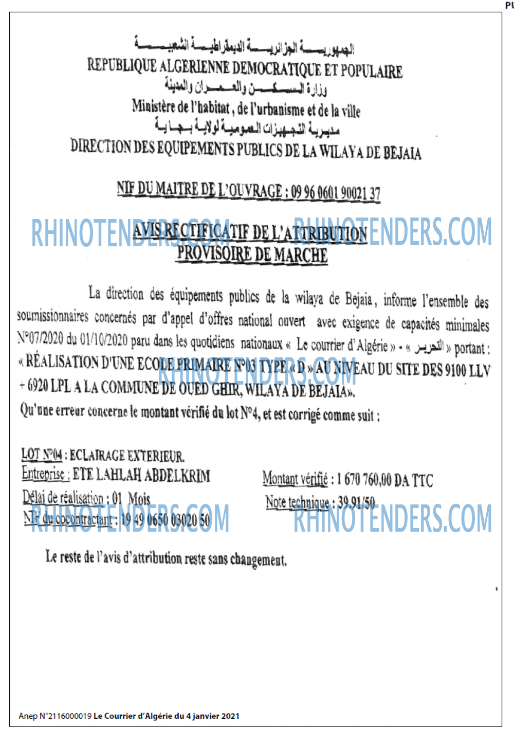Le Courrier d'Algerie