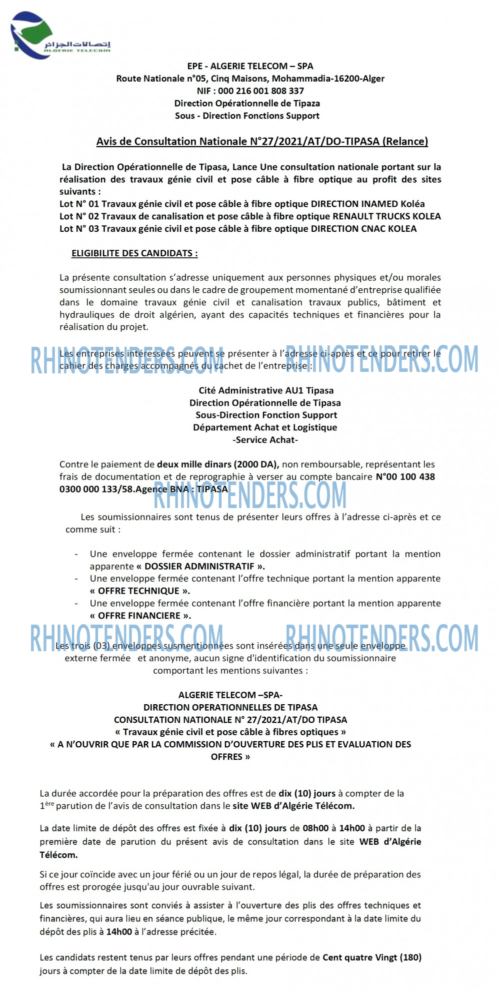 Rhinotenders