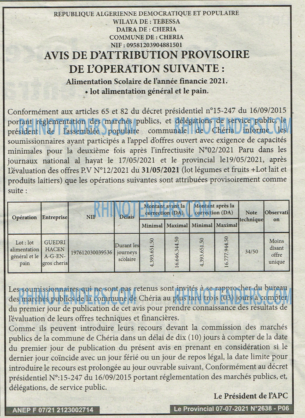 LE PROVINCIAL