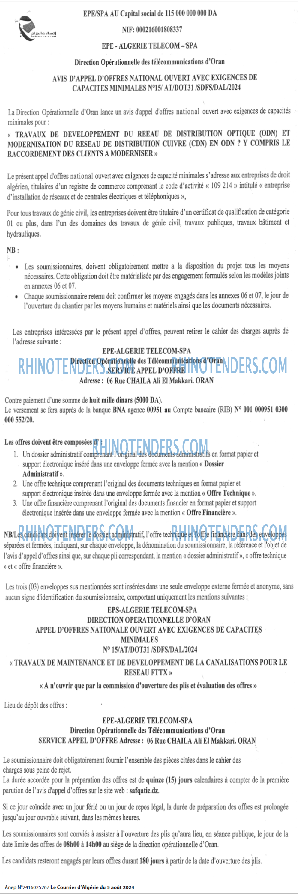 Le Courrier d'Algerie
