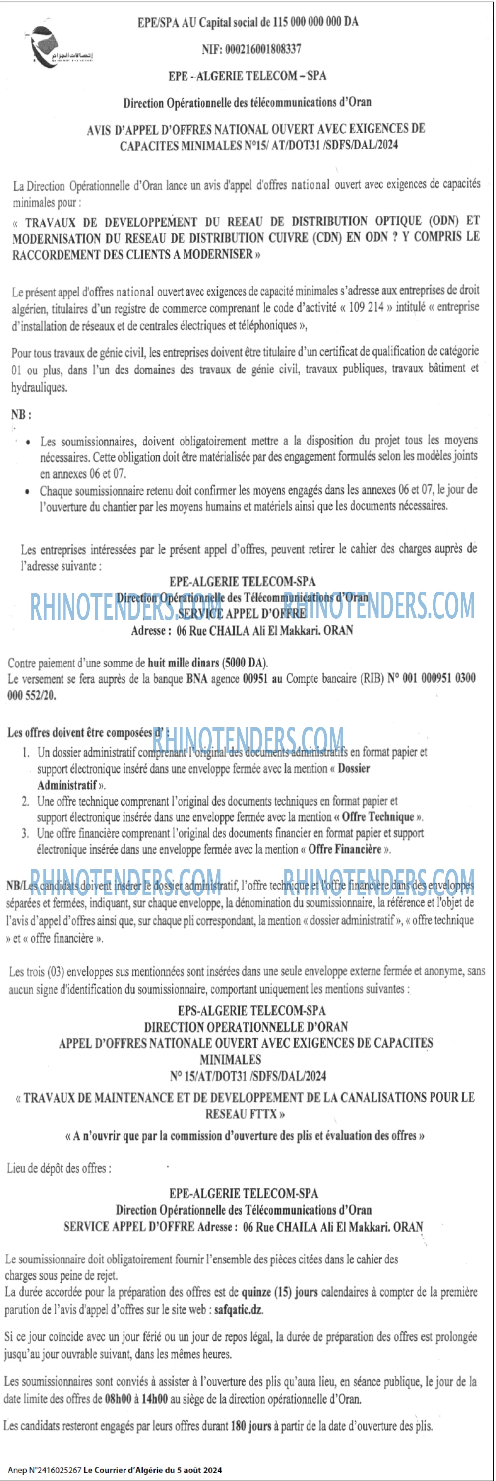 Le Courrier d'Algerie