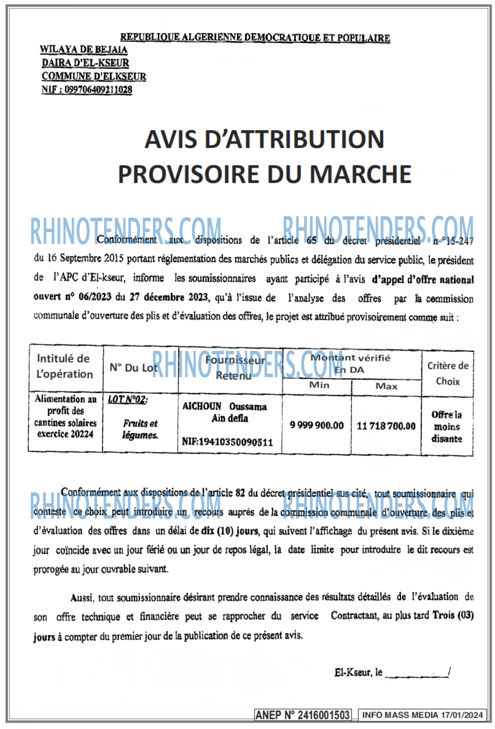Infos Mass Media
